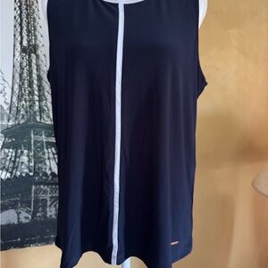 Anne Klein Blue Sleeveless Tank Top